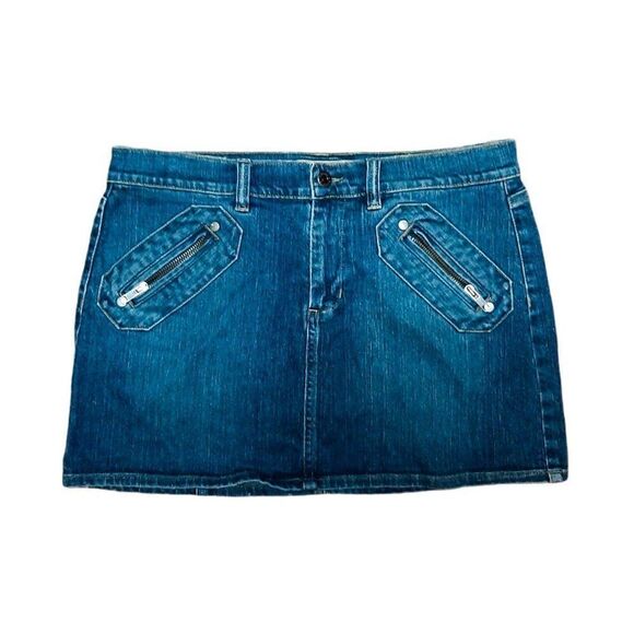 Tommy Jeans Y2K Denim Mini Skirt sz 11 - Picture 1 of 4